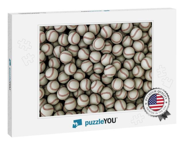 Baseballs Background... Jigsaw Puzzle