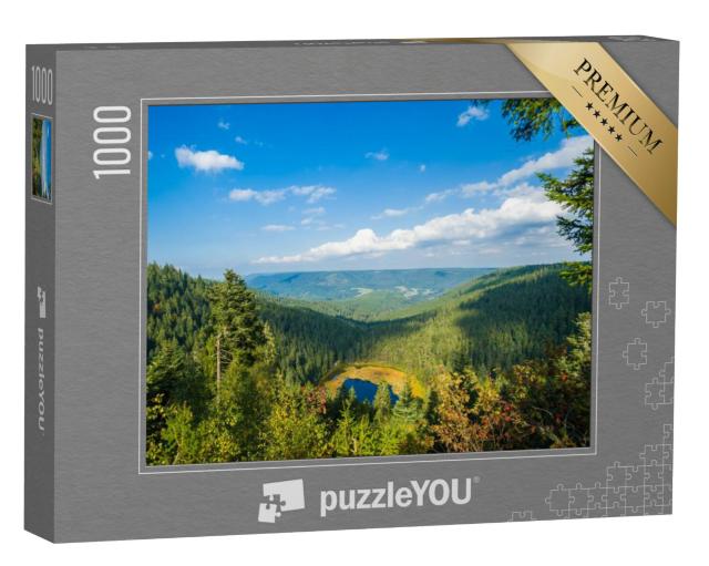 Puzzel 1000 stukjes „Huzenbach meer bij Baiersbronn in het Zwarte Woud, Baden-Württemberg, Duitsland“