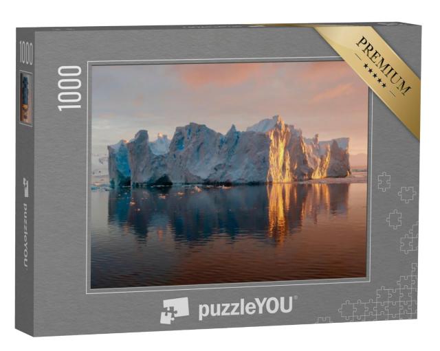 Puzzel 1000 stukjes „IJsberg weerspiegeld in het water, Antarctica“