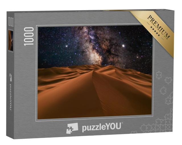 Puzzel 1000 stukjes „De Sahara woestijn onder de sterrenhemel“