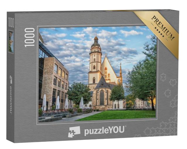 Puzzel 1000 stukjes „Thomas' kerk in Leipzig, Saksen, Duitsland“