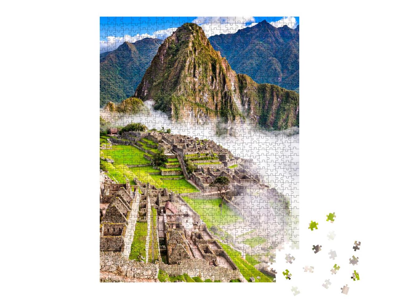 Puzzle 1000 Teile „Ruinenstadt Machu Picchu, Peru“