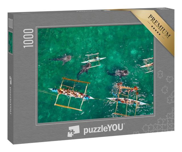 Puzzle 1000 Teile „Walhaie auf den Philippinen“