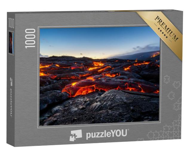 Puzzel 1000 stukjes „Kalapana lavastroom in Hawaii“