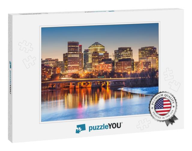 Rosslyn, Arlington, Virginia, USA Downtown City Skyline At... Jigsaw Puzzle