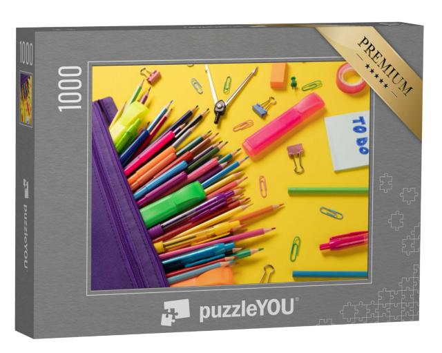 Puzzel 1000 stukjes „Kantoorbenodigdheden“