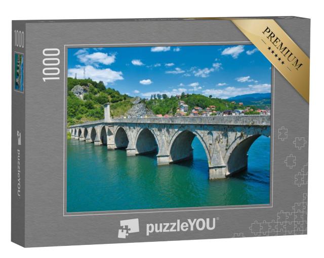 Puzzel 1000 stukjes „Mehmed Pasa Sokolovic Brug, Drina, Visegrad“