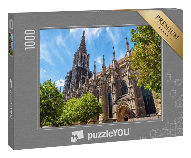 Puzzle 1000 Teile „Münster der Stadt Ulm, Deutschland“