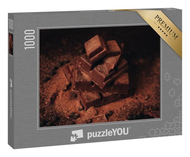 Puzzle 1000 Teile „Zartbittere Schokolade mit Zimt“