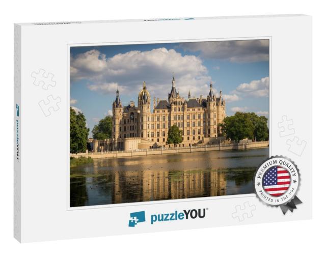 Schwerin Castle on a Cloudy Summer Day... Jigsaw Puzzle