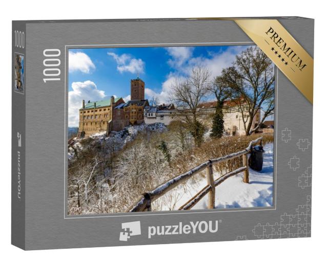 Puzzel 1000 stukjes „Kasteel Wartburg bij Eisenach in het Thüringer Woud“