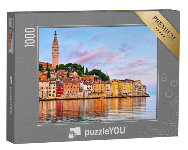 Puzzel 1000 stukjes „Zonsopgang boven Istrië en Rovinj, Kroatië“