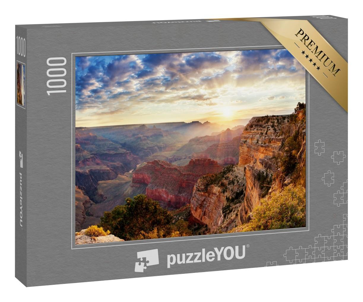 Puzzle 1000 Teile „Sonnenaufgang am Grand Canyon“