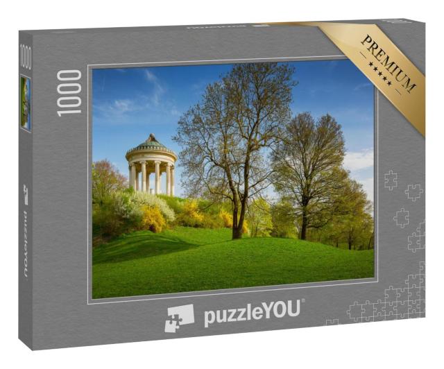 Puzzle 1000 Teile „Monopteros-Tempel im Englischen Garten, München“