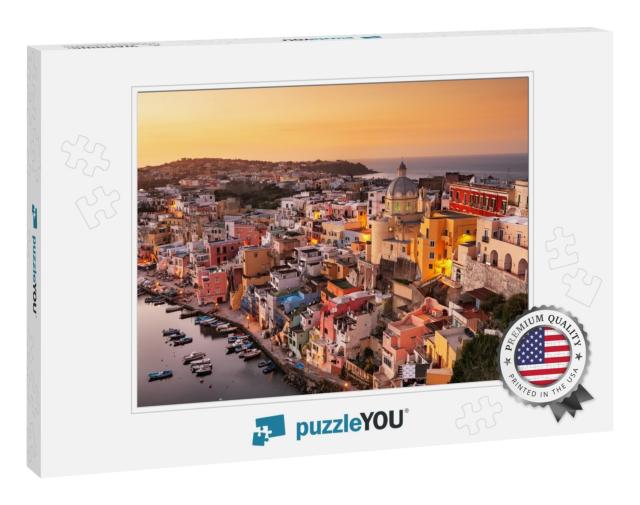 Procida, Italy Old Town Skyline in the Mediterranean... Jigsaw Puzzle