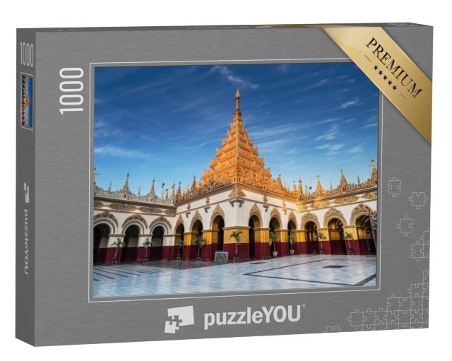 Puzzel 1000 stukjes „Indrukwekkende architectuur van de boeddhistische tempel in Mandalay, Myanmar“