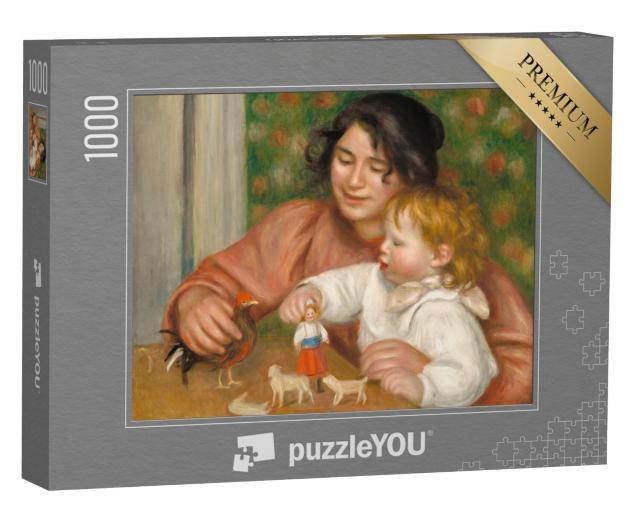 Puzzel 1000 stukjes „Auguste Renoir - Kind met speelgoed, Gabrielle en de zoon van de kunstenaar“