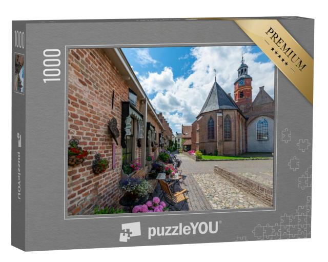 Puzzel 1000 stukjes „Oude huizen in het stadje Buren, Gelderland“