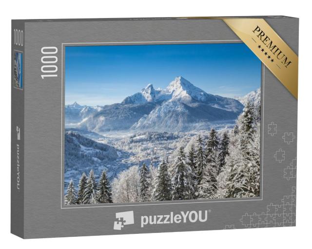 Puzzel 1000 stukjes „Beierse Alpen met Berchtesgaden en het Watzmannmassief“