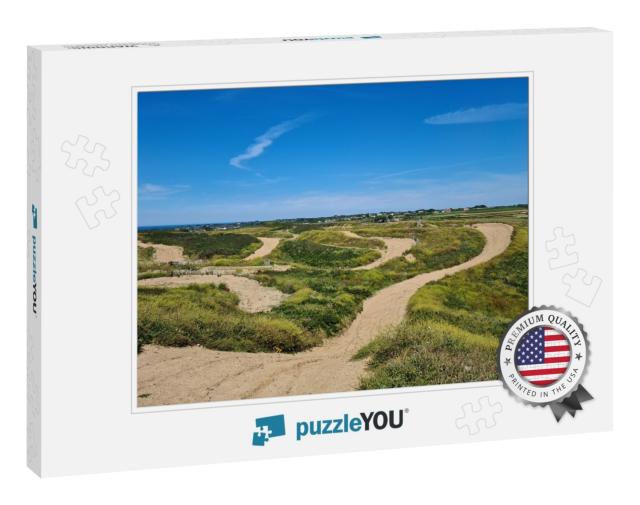 Pleinmont, Motocross Track, Guernsey Channel Islands... Jigsaw Puzzle
