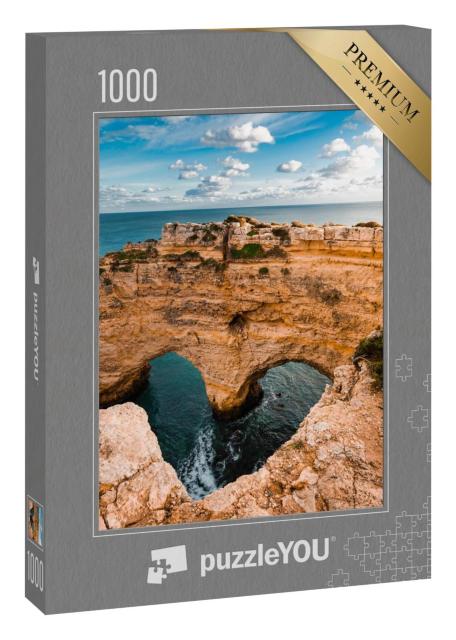 Puzzle 1000 Teile „Herzförmige Klippen a der Algarve, Portugal“