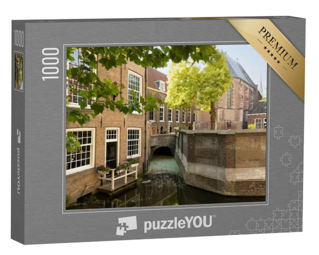 Puzzel 1000 stukjes „Middeleeuws centrum van de pittoreske kaasstad Gouda“