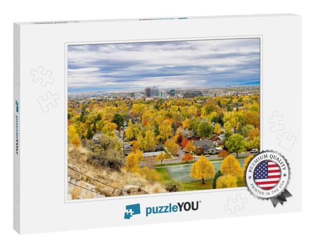 Autumn Trees Blanket the Ground with an Explosion of Colo... Jigsaw Puzzle