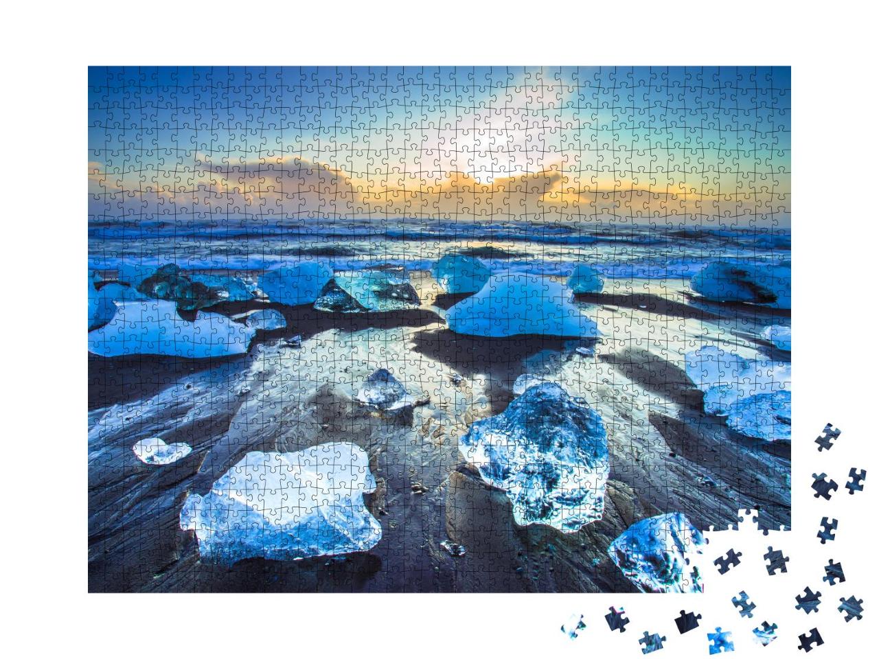 Puzzle 1000 Teile „Jokulsarlon-Strand im Südosten Islands“