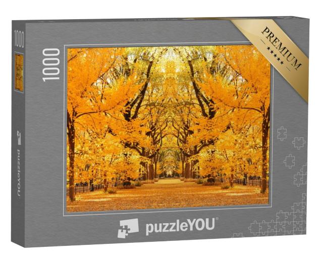 Puzzel 1000 stukjes „Central Park Herfst in Midtown Manhattan New York City“