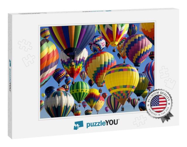 Composite of Hot Air Balloons At the New Jersey Balloonin... Jigsaw Puzzle