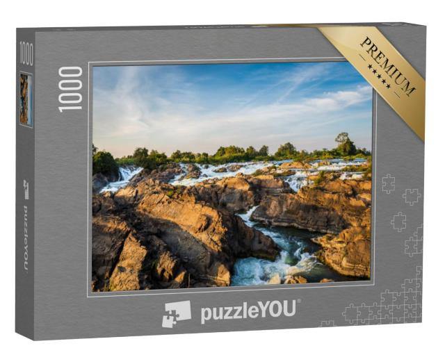 Puzzel 1000 stukjes „4000 eilanden in de provincie Champasak, Laos“