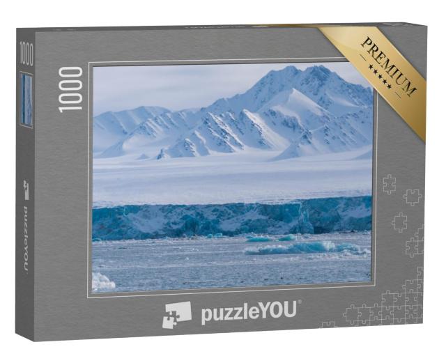 Puzzel 1000 stukjes „IJs en gletsjers bij zonsondergang, Spitsbergen, Noorwegen“