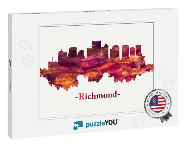 Red Skyline of Richmond, the Capital of Virginia, is Amon... Jigsaw Puzzle