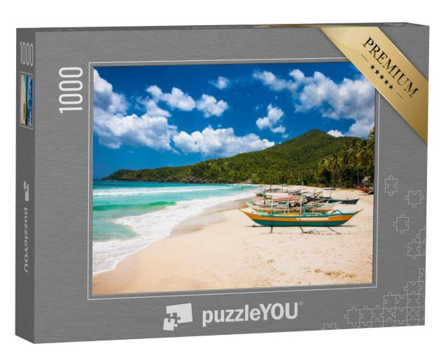 Puzzel 1000 stukjes „Traditionele boten, Palawan, Filippijnen“