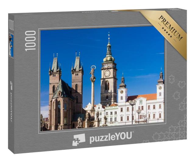 Puzzle 1000 Teile „Großer Platz, Hradec Kralove, Tschechische Republik“