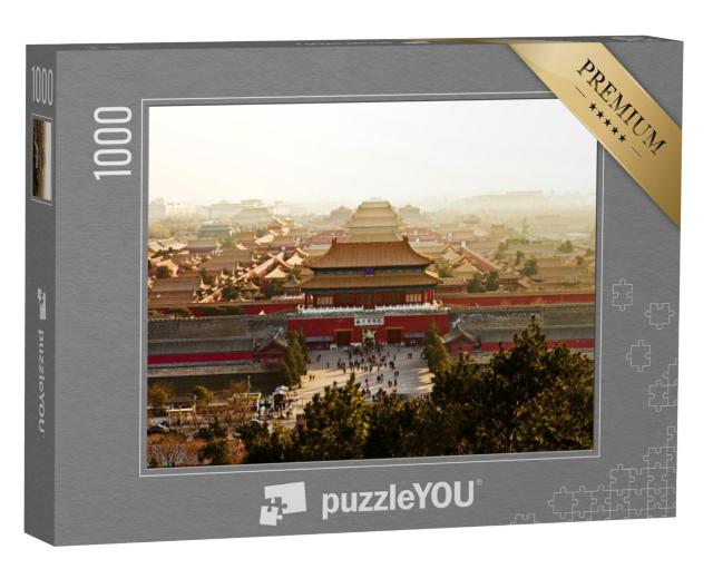 Puzzel 1000 stukjes „Een luchtfoto van de Verboden Stad“