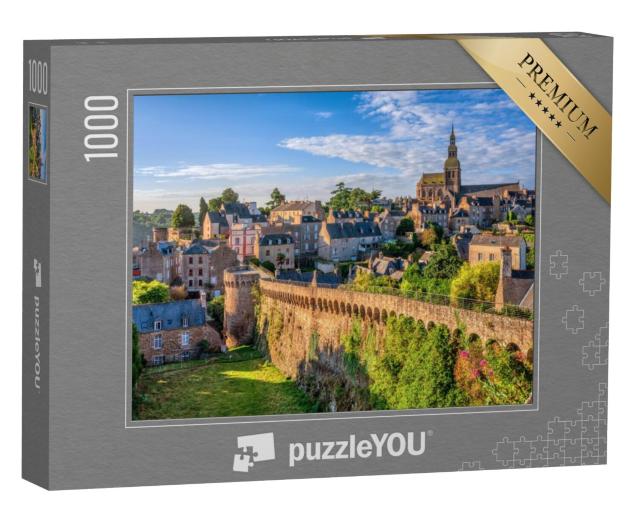 Puzzel 1000 stukjes „Historisch ommuurd stadscentrum van Dinan, Bretagne, Frankrijk“