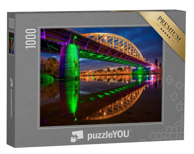 Puzzel 1000 stukjes „John Frostbrug Arnhem stadsgezicht“