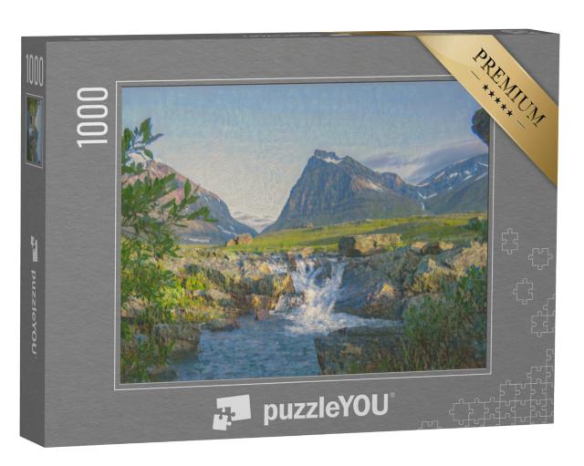 Puzzel 1000 stukjes „in de kunststijl van Claude Monet - Tuolpagorni - Puzzelcollectie Kunstenaars & Schilderijen“