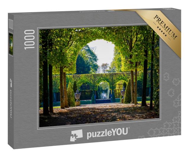 Puzzle 1000 Teile „Grüne Bäume im Schwetzinger Schlossgarten, Baden Württemberg“