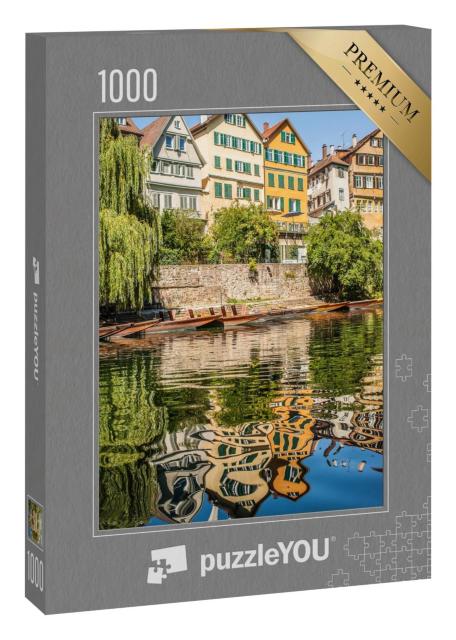 Puzzle 1000 Teile „Tübingen, Altstadt am Neckarufer, Deutschland“