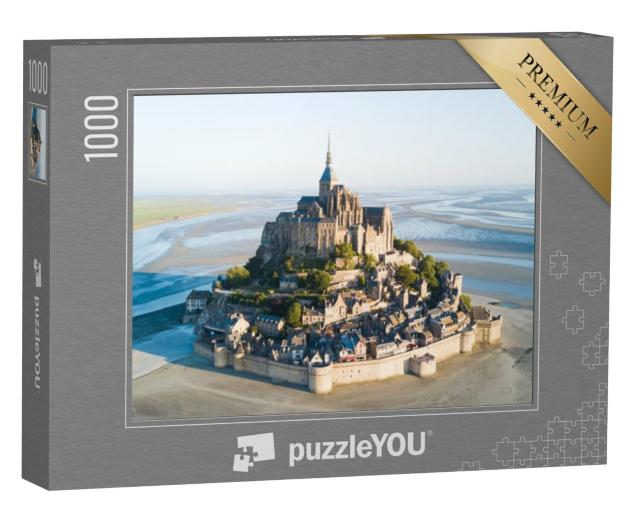 Puzzel 1000 stukjes „Het getijdeneiland Le Mont Saint-Michel, Normandië, Frankrijk“