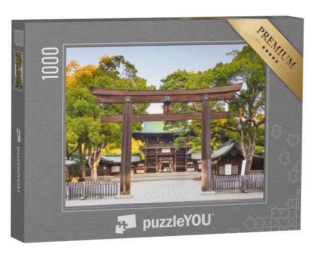 Puzzel 1000 stukjes „Meiji schrijn in Tokio, Japan“