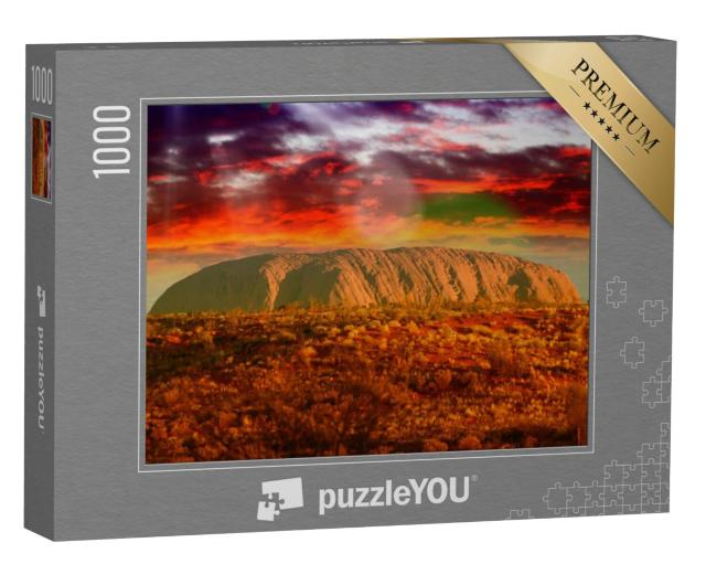 Puzzel 1000 stukjes „Australische outbackkleuren in augustus“