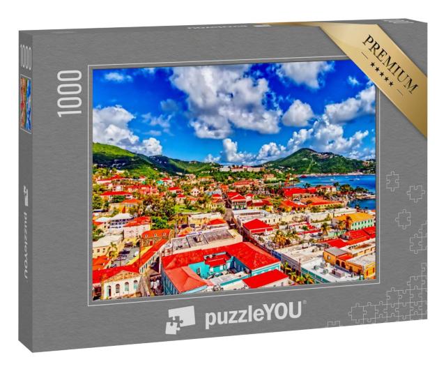 Puzzle 100 Teile „Ansicht von Charlotte Amalie, US Virgin Islands“