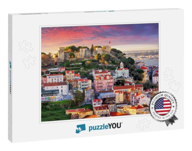 Lisbon, Portugal Skyline with Sao Jorge Castle... Jigsaw Puzzle