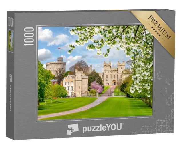 Puzzel 1000 stukjes „Lange wandeling naar Windsor Castle, Engeland“