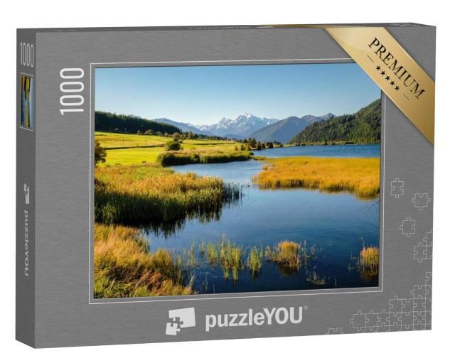 Puzzel 1000 stukjes „Voorbij de Oostenrijks-Italiaanse grens en de Reschenpas“