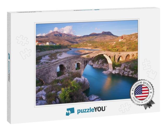 The Old Mes Bridge in Shkoder, Albania... Jigsaw Puzzle