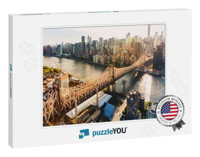 Aerial View of the Ed Koch Queensboro Bridge Over the Eas... Jigsaw Puzzle